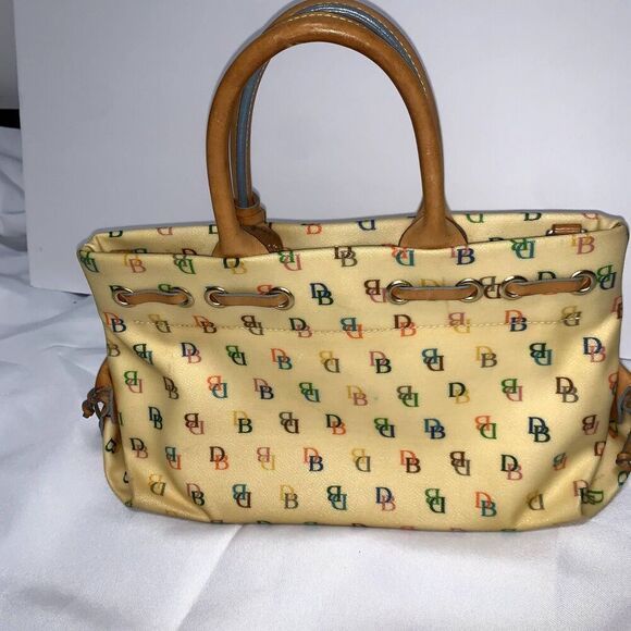 Vintage Y2K Dooney & Bourke Monogram Satchel Dooney & Bourke, genuine leather. - Picture 4 of 12